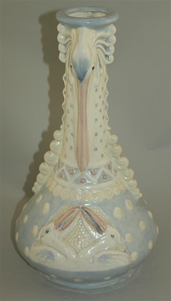 An Amphora Volateria ware lustre vase, 37cm